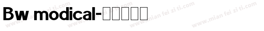 Bw modical字体转换
